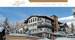 Desktop Screenshot of hotel-zerzer.at